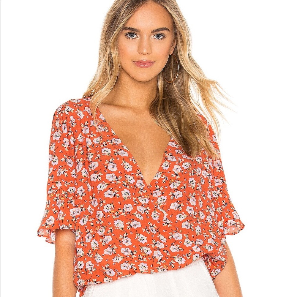Spring/summer Relaxed Flower top